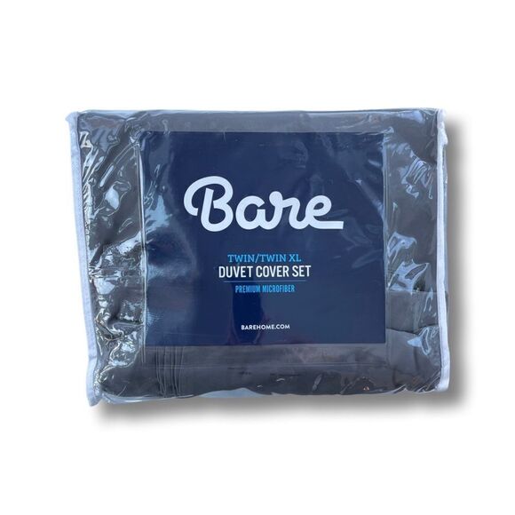 Bare Home Microfiber Duvet Cover & Sham Set Twin/Twin XL - Picture 6 of 7